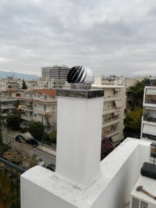 Εσωτερικό καμινάδας μετά τον επαγγελματικό καθαρισμό - ZOBRAS Services